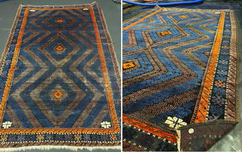 Cleaning A Baluch Rug in New Haven